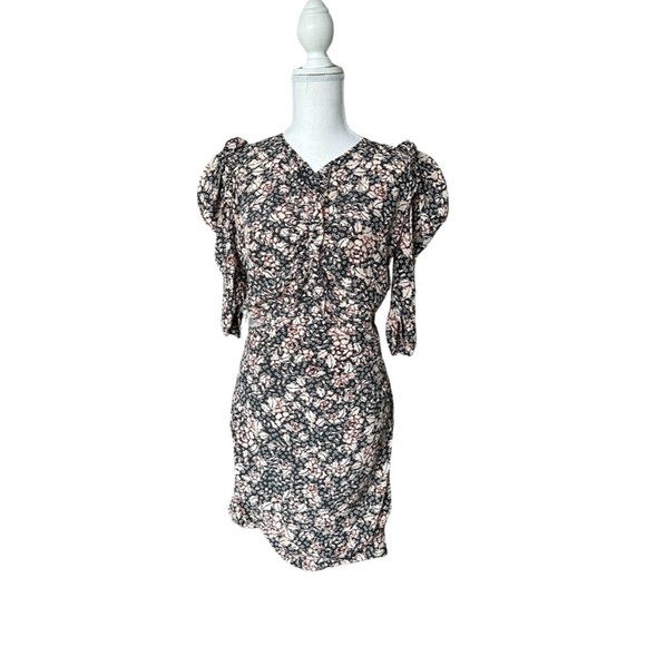 ISABEL MARANT Ruched Floral Mini Dress NWOT - Picture 1 of 17